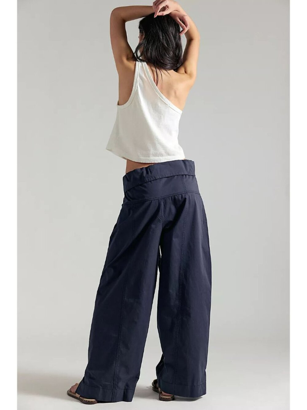 FREE PEOPLE Fisherman Pants / Washed Black - Picture 2 of 11